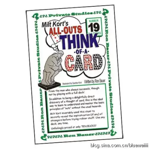 19 All Outs Think Of A Card by Ron Bauer