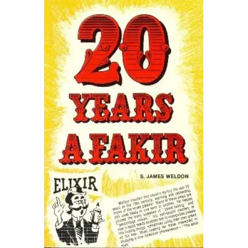 20 Years A Fakir by James S Weldon
