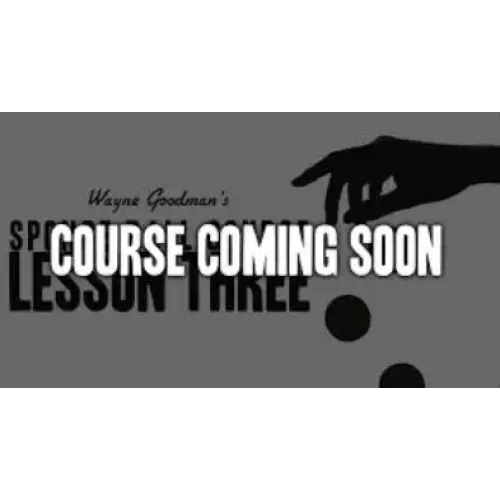 Wayne Goodman - Sponge Ball Course Lesson one