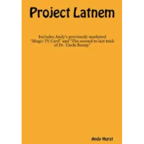 Project Latnem By Andy Hurst