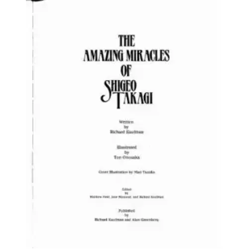 Amazing Miracles Of Shigeo Takagi by Shigeo Takagi