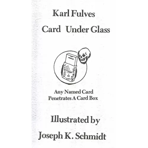 Card Under Glass by Karl Fulves