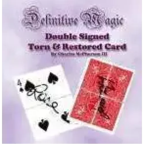Definitive Double Signed Torn Restored Card