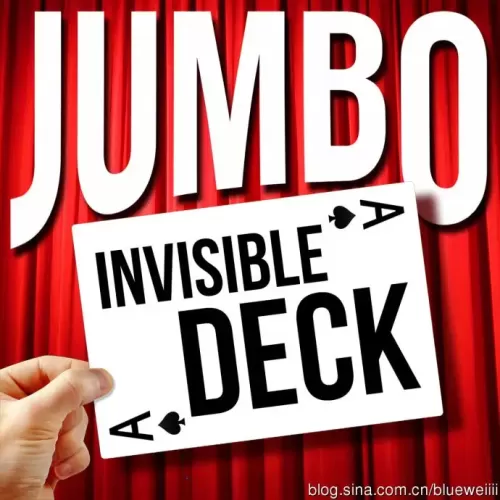 Jumbo Invisible Deck by Dan Harlan