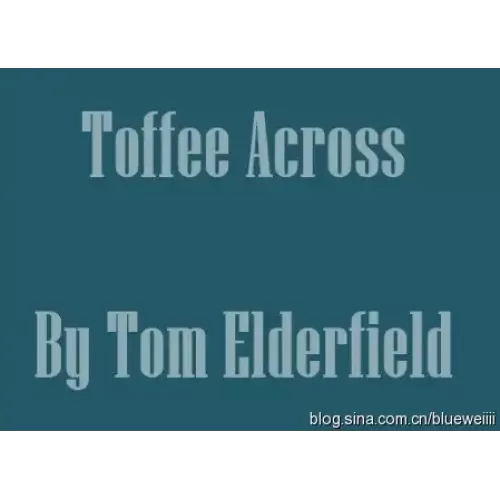 Toffee Across by Tom Elderfield