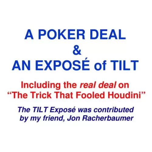 A Poker Deal & An Expose Of Tilt