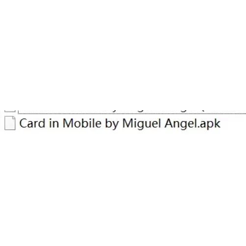 Card In Mobile (App For Android) by Miguel Angel