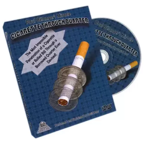 Cigarette Through Quarter by David Acer
