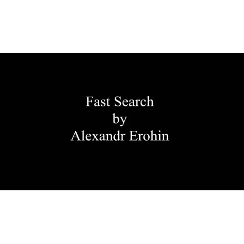 Fast Search by Alexandr Erohin