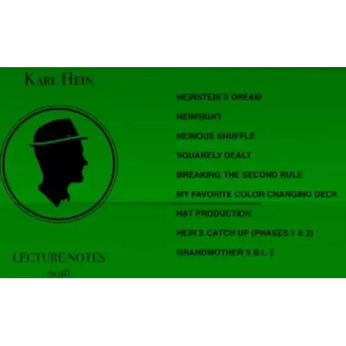 Lecture Notes 2018 by Karl Hein