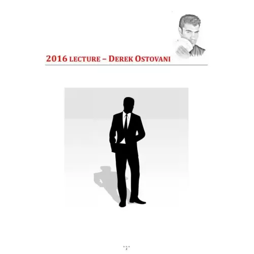 Lecture Notes by Derek Ostovani