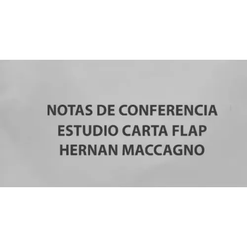Notas De Conferencia, Estudio Carta Flap (Spanish) by Hernan Maccagno