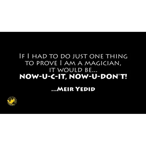 Now-U-C-It-Now-U-Don’T by Meir Yedid