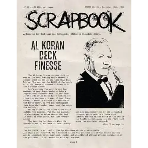 Scrapbook Issue 1 by Alexander De Cova
