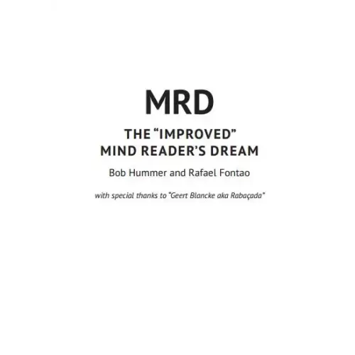 The Improved Mind Reader’s Dream by Bob Hummer