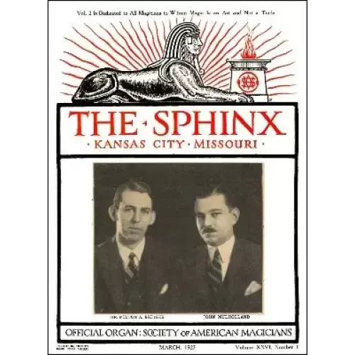 The Sphinx Volume 26 (Mar 1927 - Feb 1928) by Albert M. Wilson