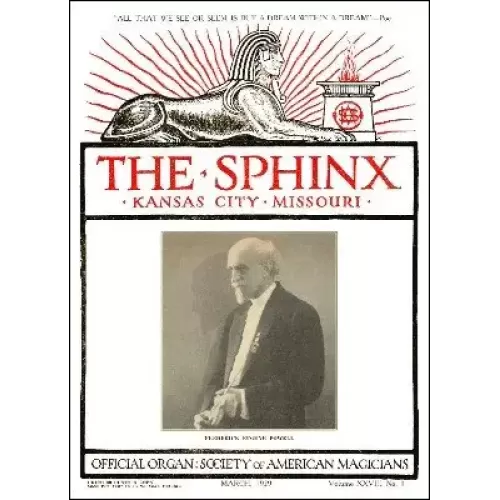 The Sphinx Volume 28 (Mar 1929 – Feb 1930) by Albert M. Wilson