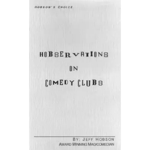 Hobservations on Comedy Clubs