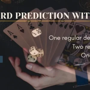 Card prediction with dice