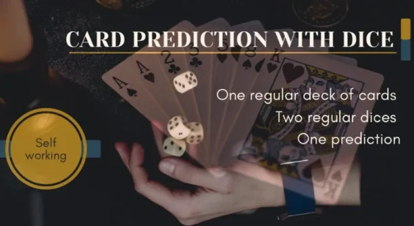 Card prediction with dice