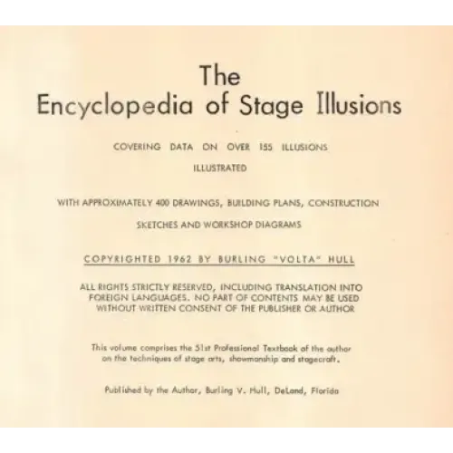 The Encyclopedia of Stage Illusions by Burling Hull