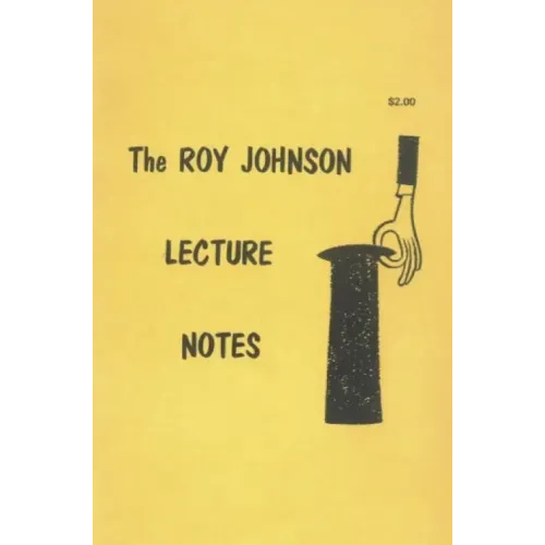 Roy Johnson – Lecture Notes