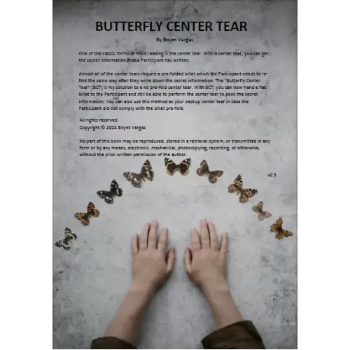 Butterfly Center Tear by Boyet Vargas