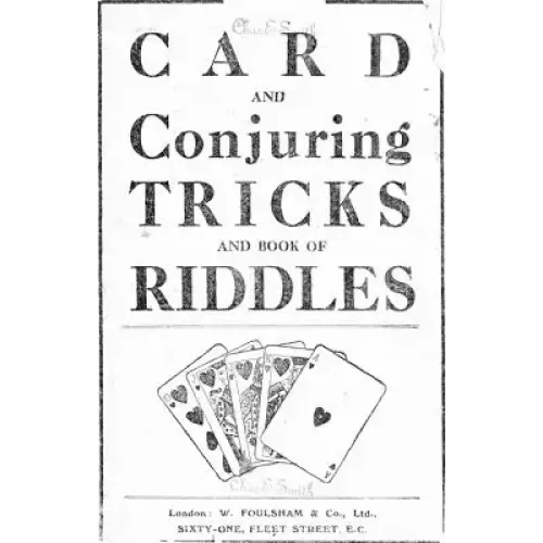 Card And Conjuring Tricks And Book Of Riddles by Unknown