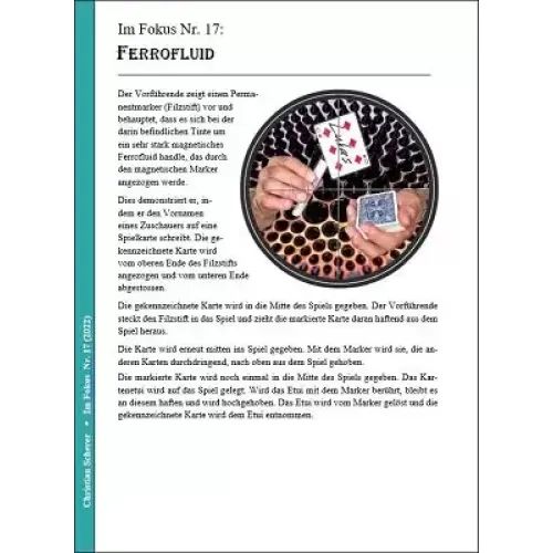 Im Fokus Nr. 17: Ferrofluid by Christian Scherer