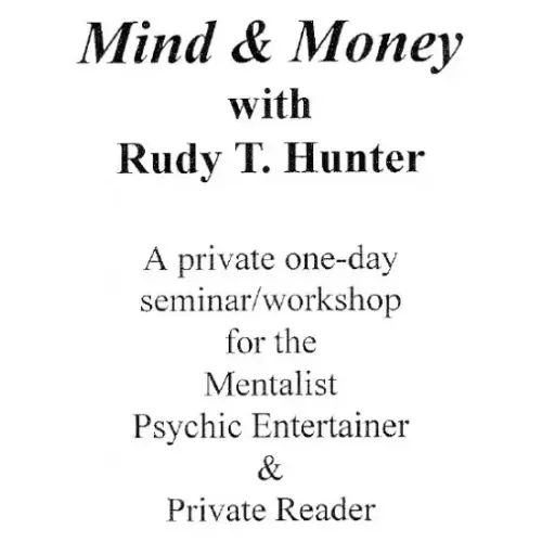 Mind And Money by Rudy Hunter