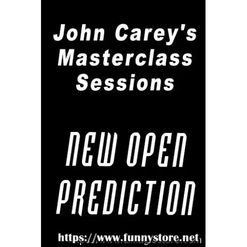 New Open Prediction Masterclass by John Carey