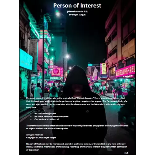 Person Of Interest (Ebook) by Boyet Vargas