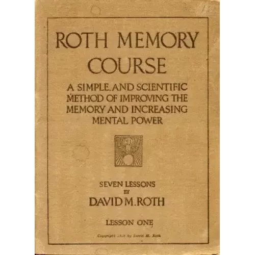 Roth Memory Course by David M. Roth