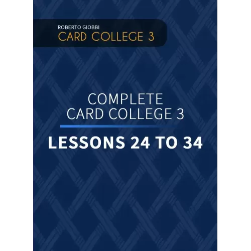 The Complete Card College 3 – Personal Instruction by Roberto Giobbi