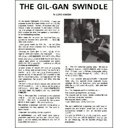 The Gil-Gan Swindle by Lewis Ganson