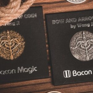 BOW AND ARROW COIN GOLD (Gimmick and Online Instructions) by Bacon Magic