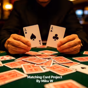 Matching Card Project By Miku W