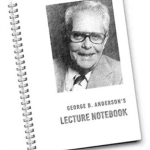 Lecture Notebook by George B. Anderson