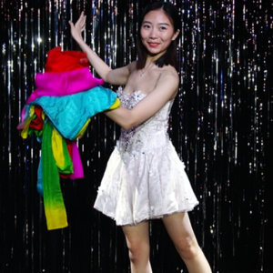 Rainbow Silk Fountain Streamer by Yan Yan Ma and Magiclism