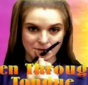 Pen thru tongue by Simon Lovell